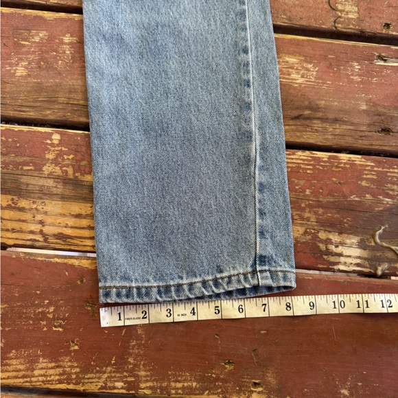 Blue Straight-Leg Classic Denim Jeans - Picture 7 of 8